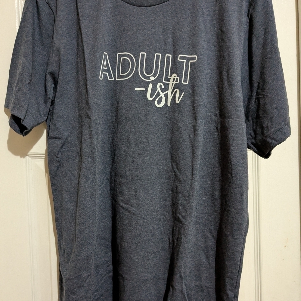 Adult -ish Bella Canvas Gray Short Sleeve Tee L